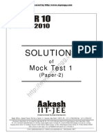 Solutions: Mock Test 1