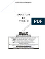 Solutions TO Test-Ii