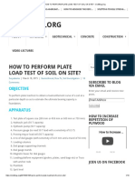 How To Calculate Bearing Capacity of Soil From Plate Load Test