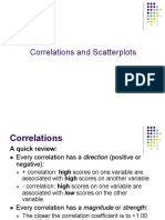 Correlations Scatterplots Excel Guide