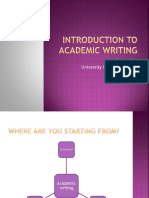 Introduction To Academic Writing