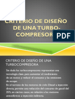 Criterio de Diseño Turbocompresores