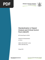 2012 30 Standardisation of Hazard Analysis and Critical Control Point