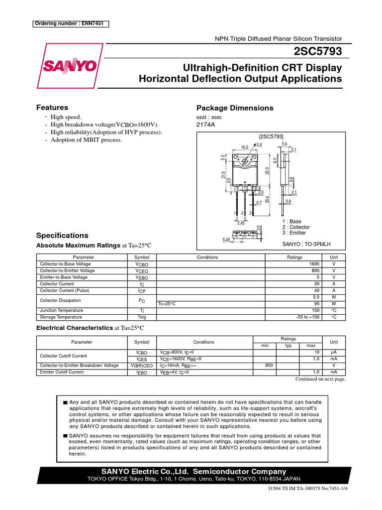 Ultrahigh-Definition CRT Display Horizontal Deflection Output ...