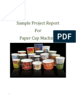 Sample Project Report For Paper Cup Machine