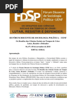 Edital Geral III Fórum Discente PPGSP UENF 2018