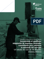 Encontrando El Equilibrio- Adaptación de Empresas Forestales Comunitarias Para Satisfacer La Demanda Del Mercado - R Alliance