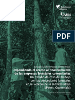 Expandiendo El Acceso Al Financiamiento de Las Empresas Forestales Comunitarias - R Allience