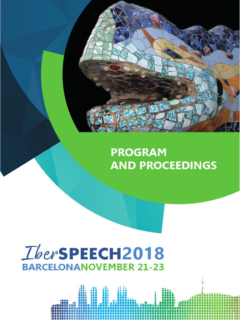 IberSPEECH 2018 Proceedings | PDF | Speech Synthesis | Cognitive Science