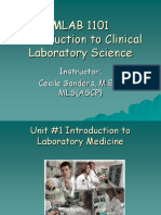 Unit1Intro to Laboratory Medicine