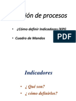 Definicion de Indicadores