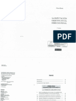 La Imputación Objetiva en El Derecho Penal PDF