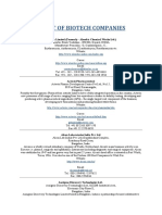 Download List of Biotech Companies by Pallavi Sah SN39578420 doc pdf
