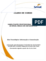 Plano de Curso - Técnico em Informática - Senac