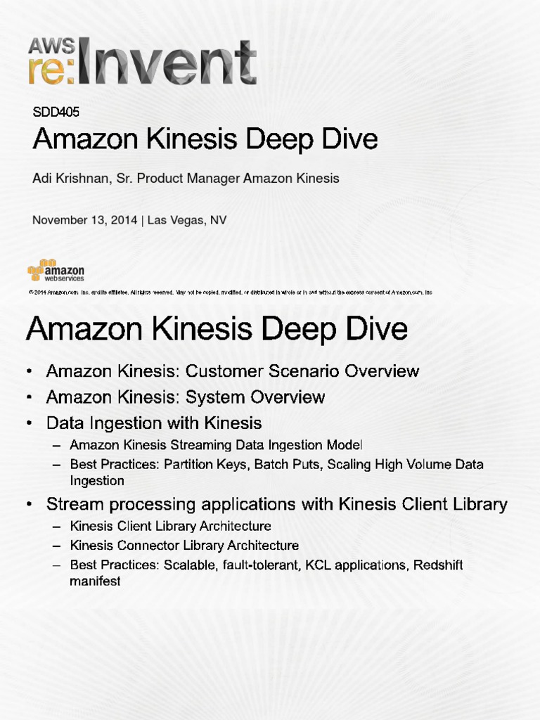 Amazon Kinesis Streaming Data Insights | PDF | Amazon Web Services ...