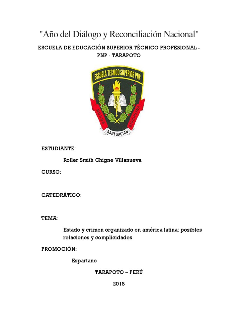 Crimen Organizado y Debilidad Estatal en AL | PDF | America latina ...