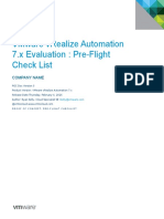 VRA 7 Evaluation Preflight Checklist