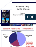 Lease vs. Buy How To Choose: Presenter Gary Hatfield, Mercury Associates