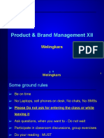 Product & Brand Management XII: Welingkars