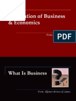 Foundation of Business & Economics