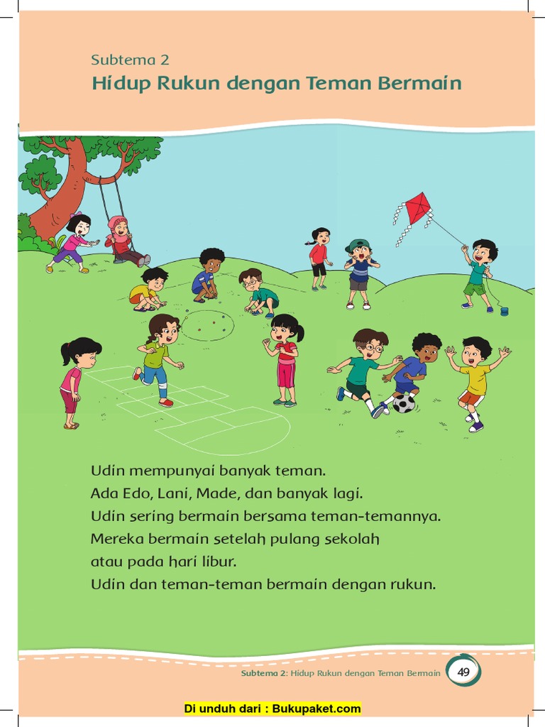 Contoh Sikap Hidup Rukun Di Kelas 2 Sd Berbagai Contoh