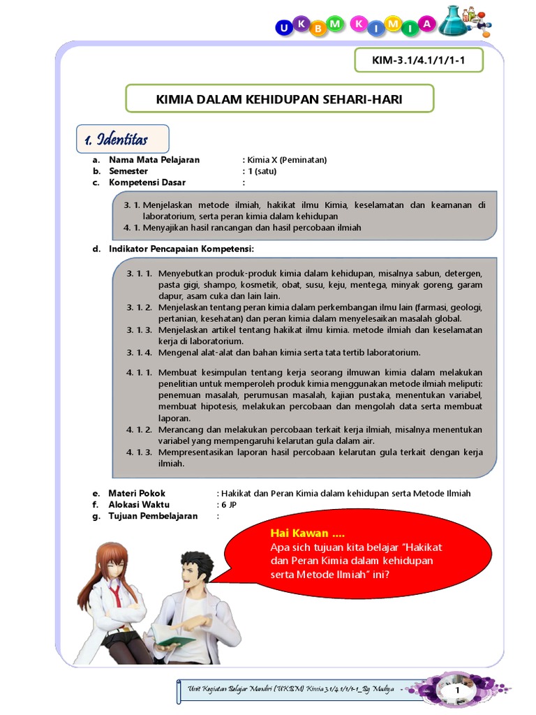 Contoh Ukbm Kimia Kls 10 Pdf