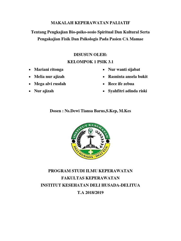 Makalah Keperawatan Paliatif