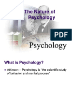 1- The Nature of Psychology