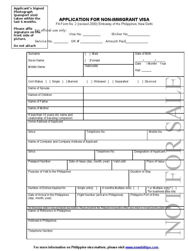 india tourist visa application form pdf