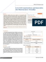 Use of Plastic Waste in Civil Constructions and Innovative