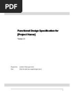 Functional Design Template