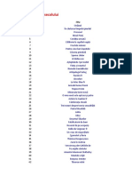 Liste de Cărți Din Literatura Universală