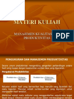 Manajemen Produktivitas