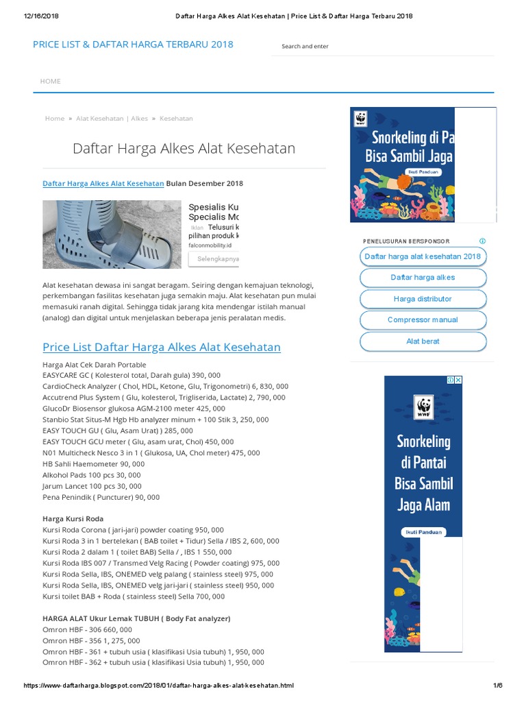  Daftar  Harga  Alkes Alat  Kesehatan  Price List Daftar  