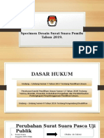 Specimen Desain Surat Suara Pemilu 2019-1