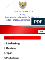 Sosialisasi Perpres 70 Tahun 2012 PDF