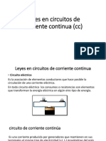 Leyes en Circuitos de Corriente Continua (CC) Diapositivas