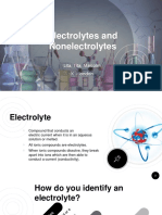 Electrolytes and Nonelectrolytes: Lita, Tita, Malcolm X - London