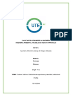 Ecologia Poblacion de Organismos y Densidad Poblacuional