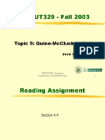 Cmput329 - Fall 2003: Topic 5: Quine-Mccluskey Method