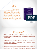 DSM V: Uma visão geral dos Transtornos Específicos de Aprendizagem