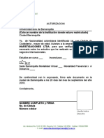 Formato Autorizacion Estudios Superiores Diligenciado