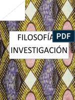 Filosofia e Investigacion