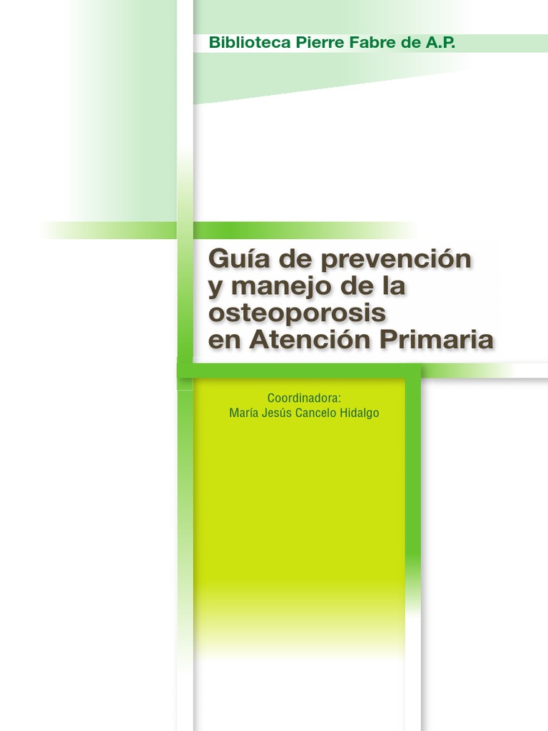 27 Guia de Prevencion y Manejo de La Osteoporosis en Atencion Primaria ...