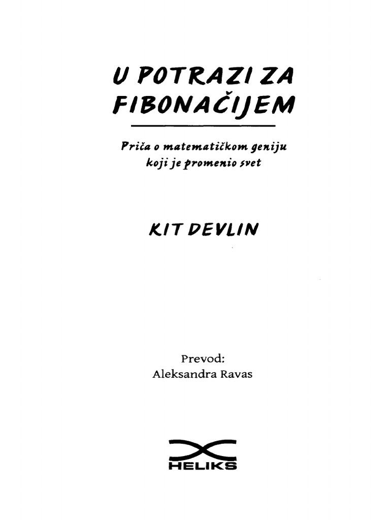 Devlin, Keith U Potrazi Za Fibonačijem PDF