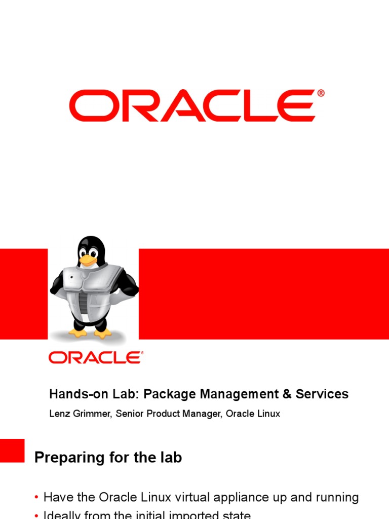 Hands-On Lab - Oracle Linux Package Management - 13557883724128754 ...