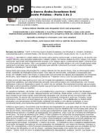 A Próxima Guerra Árabe-Israelense Está Extremamente Próxima - Parte 2 de 2