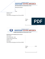 Formulir Keterangan Diagnosa Awal