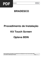 Procedimento de Instalação TouchScreen Opteva