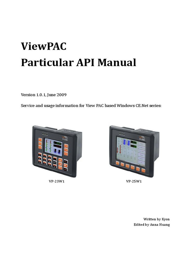 Viewpac Particular Api Manual v1.0.1 PDF | PDF | Parameter (Computer ...